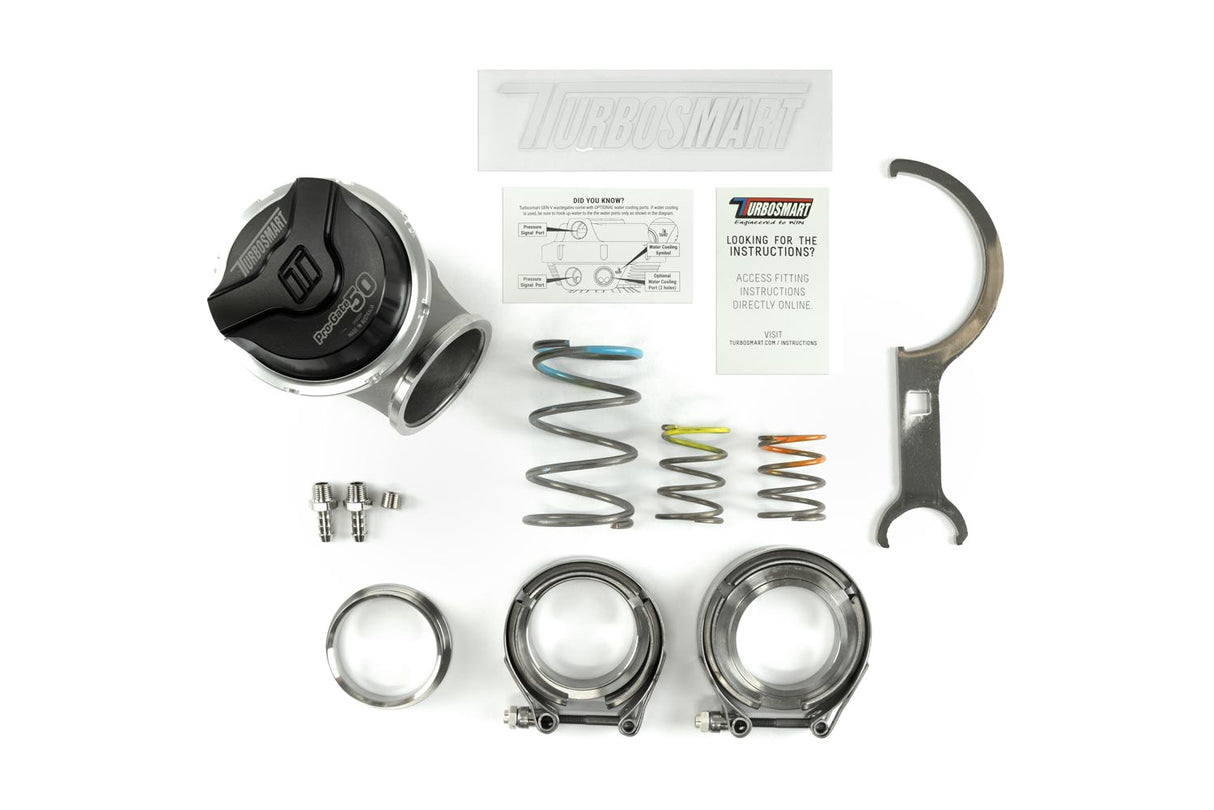 TURBOSMART / EXTERNAL WASTEGATE / GEN 5 / 50 MM PROGATE / V-BAND FLANGE / BLACK COLOR (TS-0554-1012)