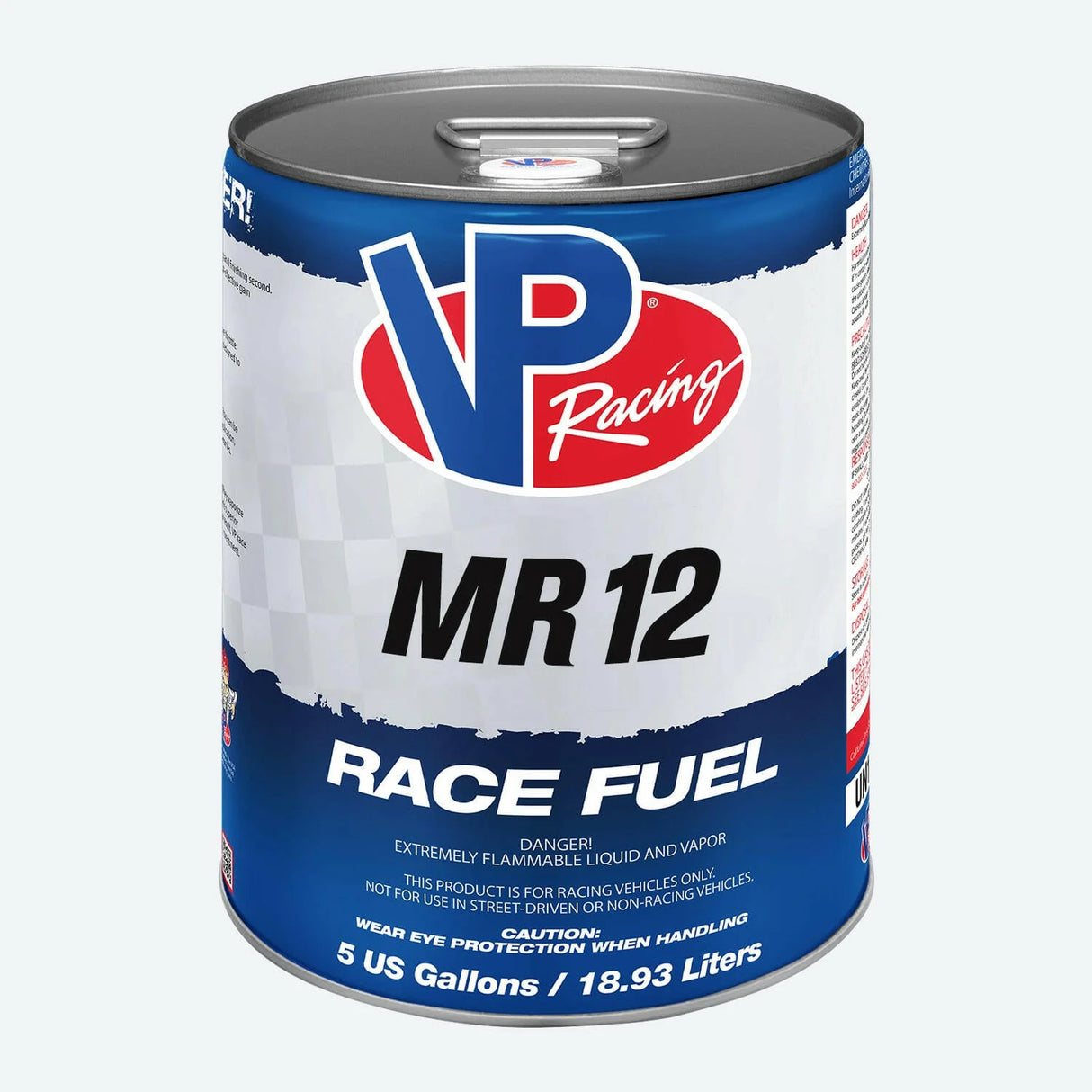 VP RACING (MR12) MOTO RACING / LEADED RACE FUEL / OXYGENATED GAS (5 GALLON PAIL)