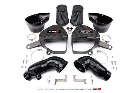 AMS PERFORMANCE / RED ALPHA / COLD AIR INTAKE SYSTEM / CARBON FIBER (ALP.28.08.0001-2) *** INFINITI Q50 (2016-2024), INFINITI Q60 (2017-2022) 3.0L TWIN TURBO