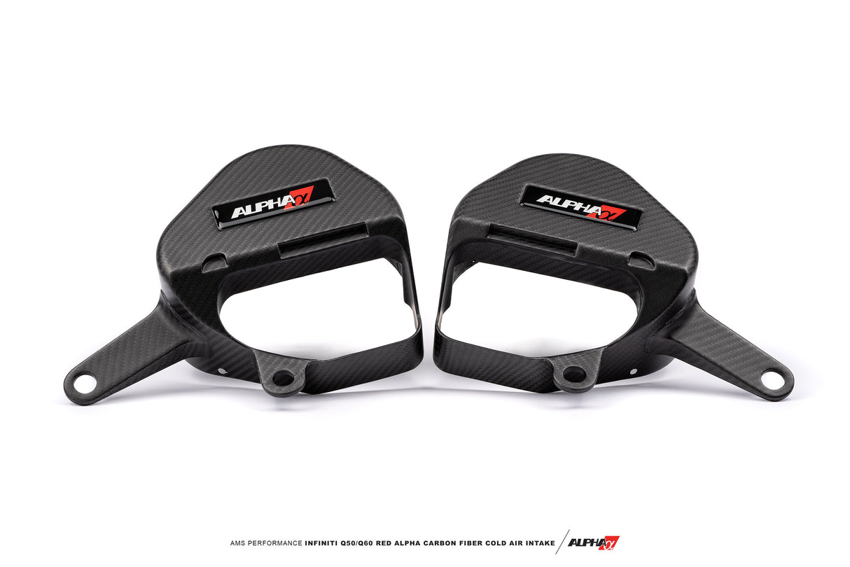 AMS PERFORMANCE / RED ALPHA / COLD AIR INTAKE SYSTEM / CARBON FIBER (ALP.28.08.0001-2) *** INFINITI Q50 (2016-2024), INFINITI Q60 (2017-2022) 3.0L TWIN TURBO