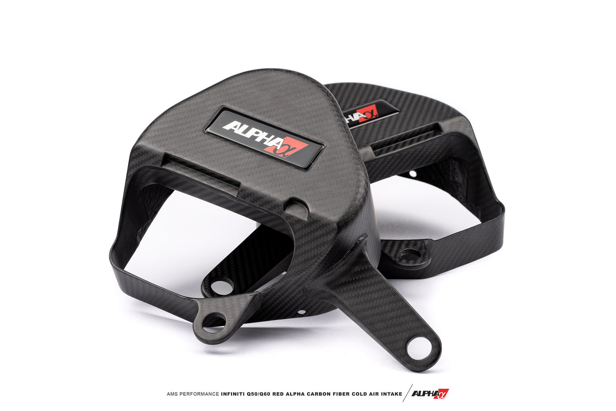 AMS PERFORMANCE / RED ALPHA / COLD AIR INTAKE SYSTEM / CARBON FIBER (ALP.28.08.0001-2) *** INFINITI Q50 (2016-2024), INFINITI Q60 (2017-2022) 3.0L TWIN TURBO