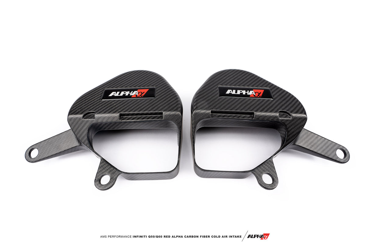 AMS PERFORMANCE / RED ALPHA / COLD AIR INTAKE SYSTEM / CARBON FIBER (ALP.28.08.0001-2) *** INFINITI Q50 (2016-2024), INFINITI Q60 (2017-2022) 3.0L TWIN TURBO