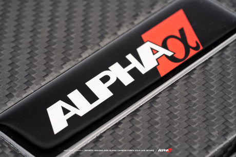 AMS PERFORMANCE / RED ALPHA / COLD AIR INTAKE SYSTEM / CARBON FIBER (ALP.28.08.0001-2) *** INFINITI Q50 (2016-2024), INFINITI Q60 (2017-2022) 3.0L TWIN TURBO