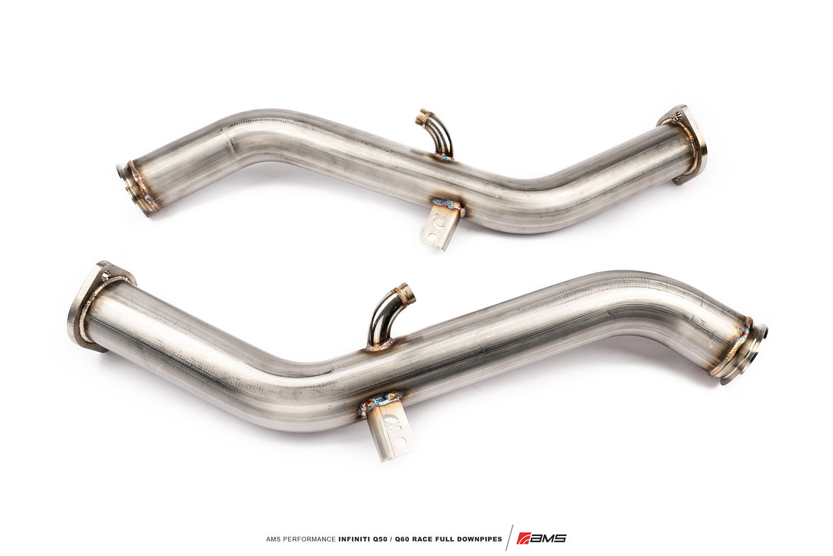 AMS PERFORMANCE / EXHAUST FULL-LENGTH DOWN-PIPE / RACE SPEC / NOT STREET LEGAL (ALP.28.05.0002-1) *** INFINITI Q50 (2016-2024), INFINITI Q60 (2017-2022), NISSAN Z (2023-2026) 3.0L TWIN TURBO