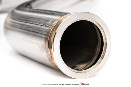 AMS PERFORMANCE / EXHAUST FULL-LENGTH DOWN-PIPE / RACE SPEC / NOT STREET LEGAL (ALP.28.05.0002-1) *** INFINITI Q50 (2016-2024), INFINITI Q60 (2017-2022), NISSAN Z (2023-2026) 3.0L TWIN TURBO