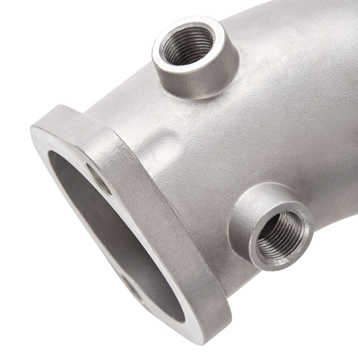 AMS PERFORMANCE / TURBO EXHAUST DOWN-PIPE WITH WIDEMOUTH OPENING (AMS.04.05.0001-1) *** MITSUBISHI LANCER EVO 10 (2008-2015) 2.0L TURBO
