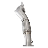 AMS PERFORMANCE / TURBO EXHAUST DOWN-PIPE WITH WIDEMOUTH OPENING (AMS.04.05.0001-1) *** MITSUBISHI LANCER EVO 10 (2008-2015) 2.0L TURBO