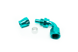 -06 AN 90 Degree Female Aluminum Hose End (PTFE)