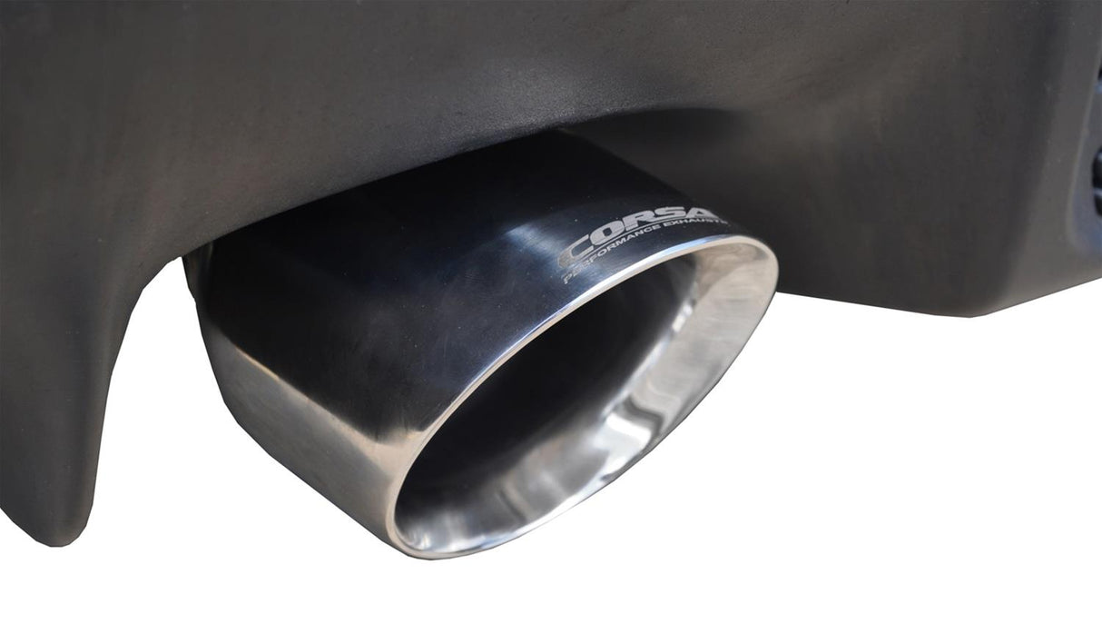 CORSA PERFORMANCE / SPORT SERIES / CAT-BACK EXHAUST SYSTEM / BLACK TIPS (14858BLK) *** MITSUBISHI LANCER EVOLUTION-X (2008-2015) 2.0L TURBO / EVO-X / EVO-10