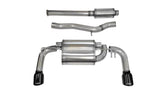 CORSA PERFORMANCE / SPORT SERIES / CAT-BACK EXHAUST SYSTEM / BLACK TIPS (14858BLK) *** MITSUBISHI LANCER EVOLUTION-X (2008-2015) 2.0L TURBO / EVO-X / EVO-10