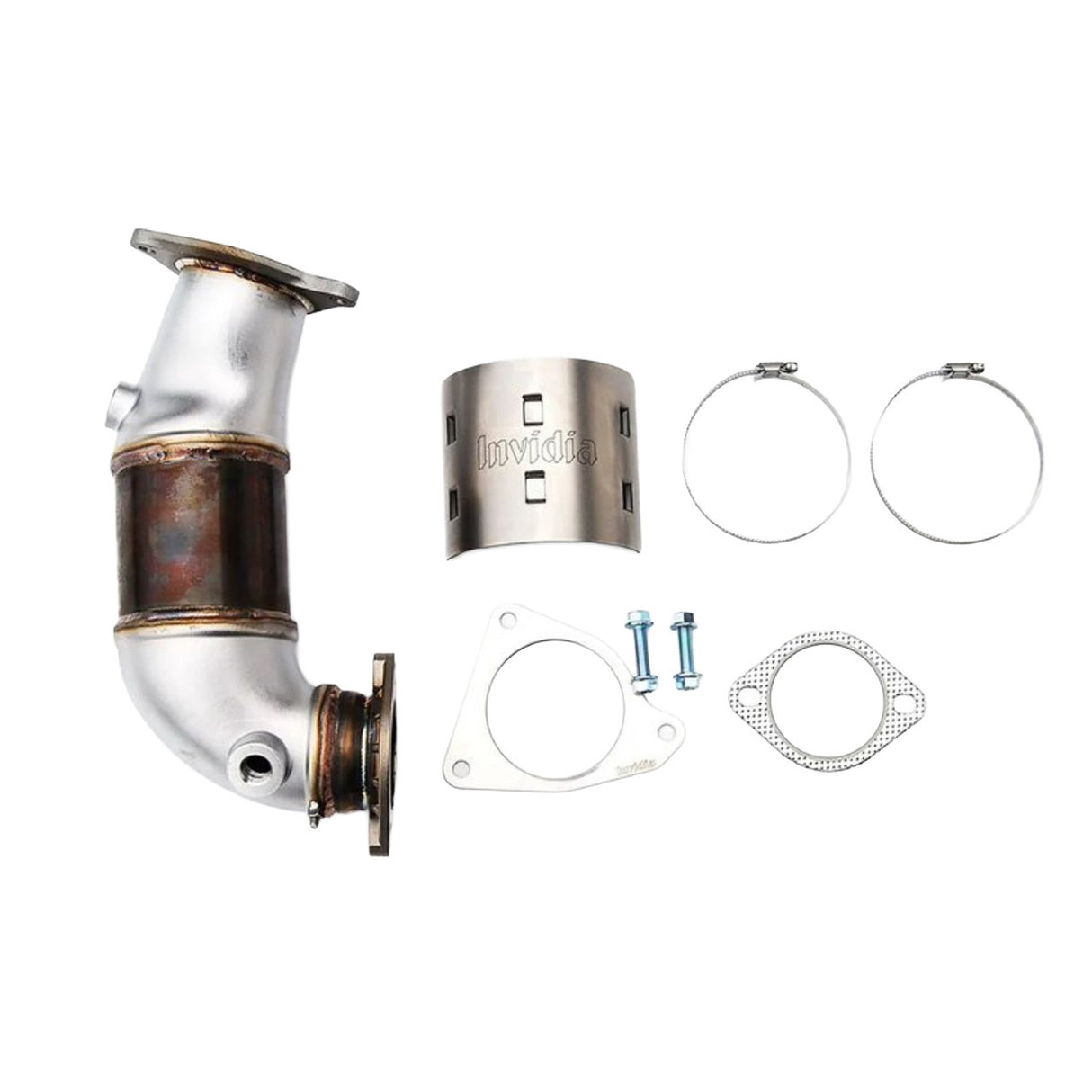 INVIDIA / EXHAUST J-PIPE WITH HIGH FLOW CAT / DOWN-PIPE SECTION (HS22SW4JPC) *** SUBARU WRX (2022-2026) VB / 2.4L TURBO