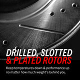 POWERSTOP / EVOLUTION SERIES / FRONT DRILLED AND SLOTTED BRAKE ROTOR / SOLD AS PAIRS (JBR1791XPR) *** KIA STINGER GT (2018-2023) 3.3L TURBO