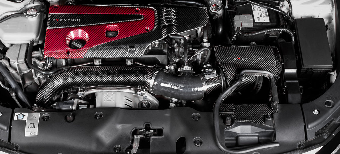 EVENTURI / CARBON FIBER / COLD AIR INTAKE SYSTEM (EVE-FK8-CF-INT) *** HONDA CIVIC TYPE-R (2017-2021) 2.0L TURBO / FK8