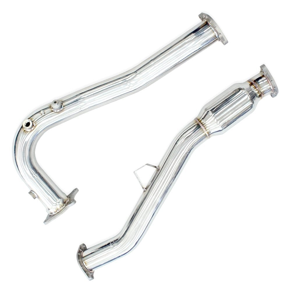 INVIDIA / EXHAUST J-PIPE WITH HIGH FLOW CAT / REAR LOCATION CATTED DOWN-PIPE (HS15SWMDOCB) *** SUBARU WRX (2015-2021) 2.0L TURBO / MANUAL TRANSMISSION