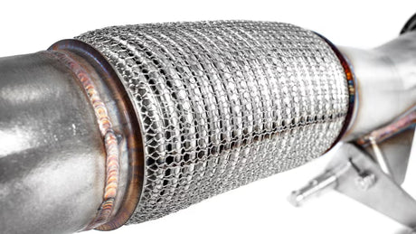 INTEGRATED ENGINEERING / DOWN-PIPE WITH 200 CELL HIGH-FLOW CAT (IEEXCI3) *** AUDI A3 / 8V (2015-2021), VOLKSWAGEN GOLF / GOLF GTI / JETTA GLI / MK7 / MK7.5 (2015-2021) *** 1.8T / 2.0T / FWD ENGINE