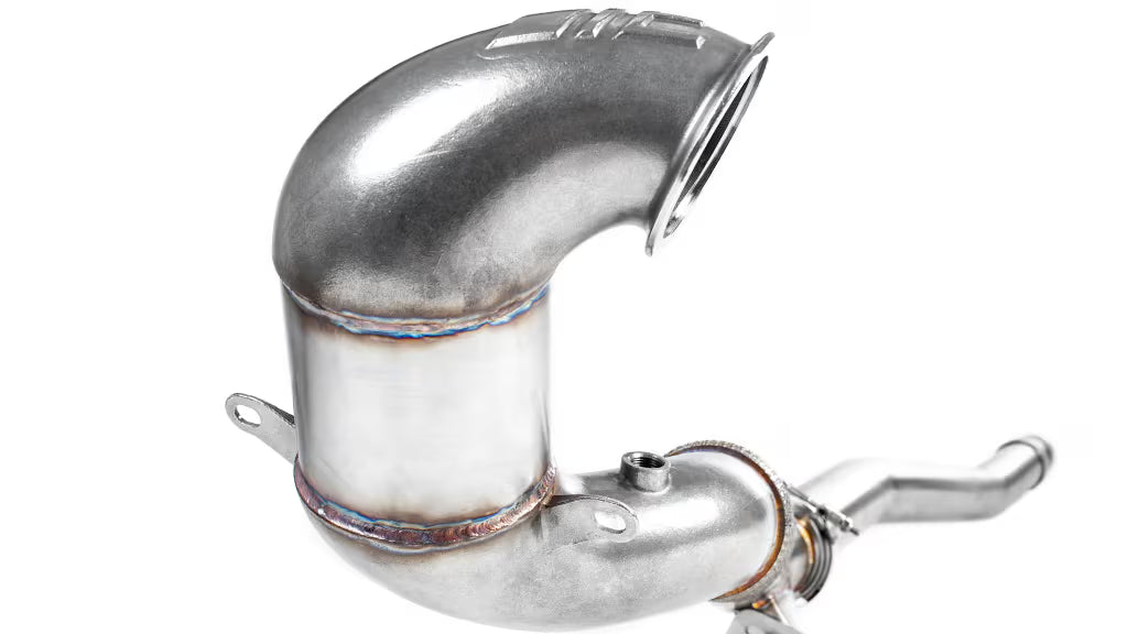 INTEGRATED ENGINEERING / DOWN-PIPE WITH 200 CELL HIGH-FLOW CAT (IEEXCI3) *** AUDI A3 / 8V (2015-2021), VOLKSWAGEN GOLF / GOLF GTI / JETTA GLI / MK7 / MK7.5 (2015-2021) *** 1.8T / 2.0T / FWD ENGINE