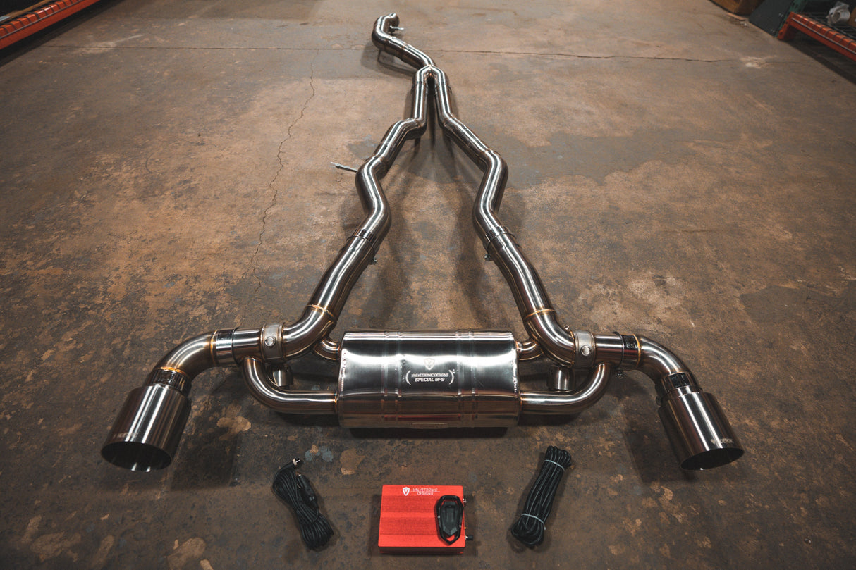 VALVETRONIC DESIGNS / VALVED SPORT EXHAUST SYSTEM (TOY.A90.VSES.BR) *** TOYOTA SUPRA (2020-2025) 3.0L TURBO / A90 / A91