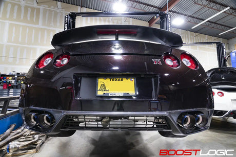 BOOST LOGIC / 4.00 INCH TITANIUM EXHAUST SYSTEM / WITHOUT VALVE CONTROL (BL-02010910) *** NISSAN GTR (2009-2024) R35