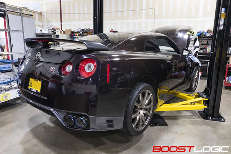 BOOST LOGIC / 4.00 INCH TITANIUM EXHAUST SYSTEM / WITHOUT VALVE CONTROL (BL-02010910) *** NISSAN GTR (2009-2024) R35