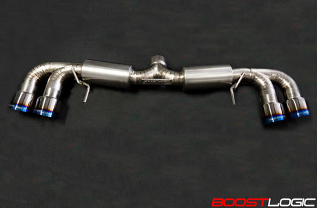 BOOST LOGIC / 4.00 INCH TITANIUM EXHAUST SYSTEM / WITHOUT VALVE CONTROL (BL-02010910) *** NISSAN GTR (2009-2024) R35