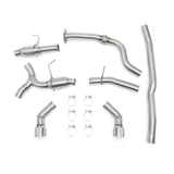 MISHIMOTO / CAT-BACK EXHAUST SYSTEM / DUAL POLISHED TIPS (MMEXH-CAM4-16DTPP) *** CHEVROLET CAMARO (2016-2023) 2.0L TURBO