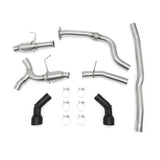 MISHIMOTO / CAT-BACK EXHAUST SYSTEM / DUAL BLACK TIPS (MMEXH-CAM4-16DTPBK) *** CHEVROLET CAMARO (2016-2023) 2.0L TURBO