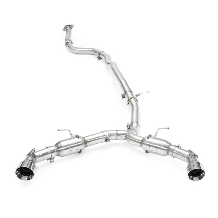 MISHIMOTO / CAT-BACK EXHAUST SYSTEM / DUAL POLISHED TIPS (MMEXH-CAM4-16DTPP) *** CHEVROLET CAMARO (2016-2023) 2.0L TURBO