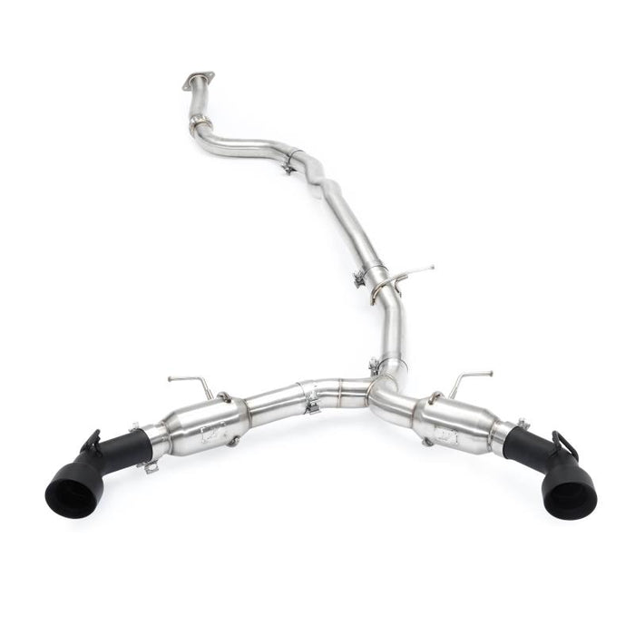 MISHIMOTO / CAT-BACK EXHAUST SYSTEM / DUAL BLACK TIPS (MMEXH-CAM4-16DTPBK) *** CHEVROLET CAMARO (2016-2023) 2.0L TURBO