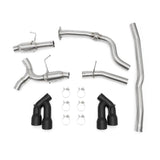 MISHIMOTO / CAT-BACK EXHAUST SYSTEM / QUAD BLACK TIPS (MMEXH-CAM4-16QTPBK) *** CHEVROLET CAMARO (2016-2023) 2.0L TURBO