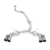 MISHIMOTO / CAT-BACK EXHAUST SYSTEM / QUAD POLISHED TIPS (MMEXH-CAM4-16QTPP) *** CHEVROLET CAMARO (2016-2023) 2.0L TURBO