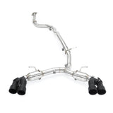 MISHIMOTO / CAT-BACK EXHAUST SYSTEM / QUAD BLACK TIPS (MMEXH-CAM4-16QTPBK) *** CHEVROLET CAMARO (2016-2023) 2.0L TURBO
