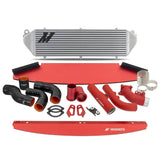 MISHIMOTO / FRONT MOUNT INTERCOOLER KIT / SILVER COLOR / RED PIPING (MMINT-GRC-23KSLRD) *** TOYOTA GR COROLLA (2023-2025) 1.6L TURBO