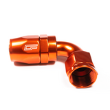 -06 AN 180 Degree Female Aluminum Hose End (PTFE)