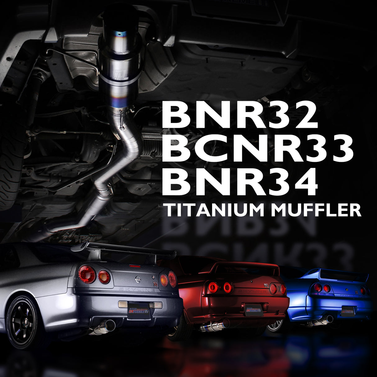 TOMEI / EXPREME TI / FULL TITANIUM CAT-BACK EXHAUST SYSTEM (TB6090-NS05A) *** NISSAN SKYLINE GTR / R32 (1989-1994) BNR32