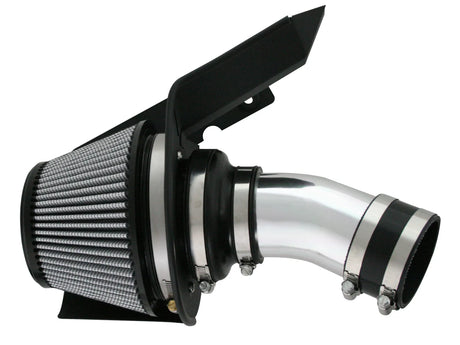 AFE / TAKEDA COLD AIR INTAKE / POLISHED CHROME PIPING / PRO-DRY FILTER (TR-4202P) *** MITSUBISHI LANCER EVO 10 (2008-2015) 2.0L TURBO