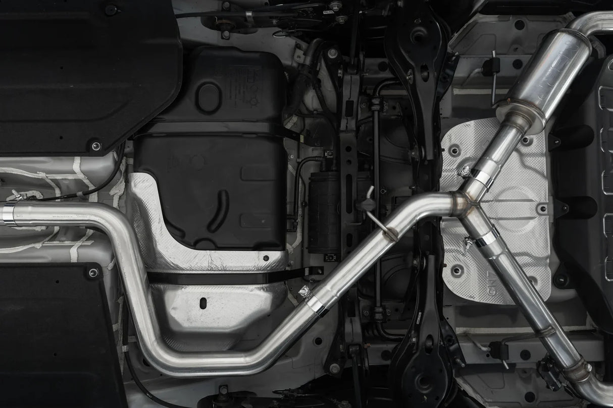 MBRP / CAT-BACK EXHAUST SYSTEM / CARBON FIBER TIPS (S47103CF) *** HYUNDAI ELANTRA-N (2022-2026) 2.0L TURBO