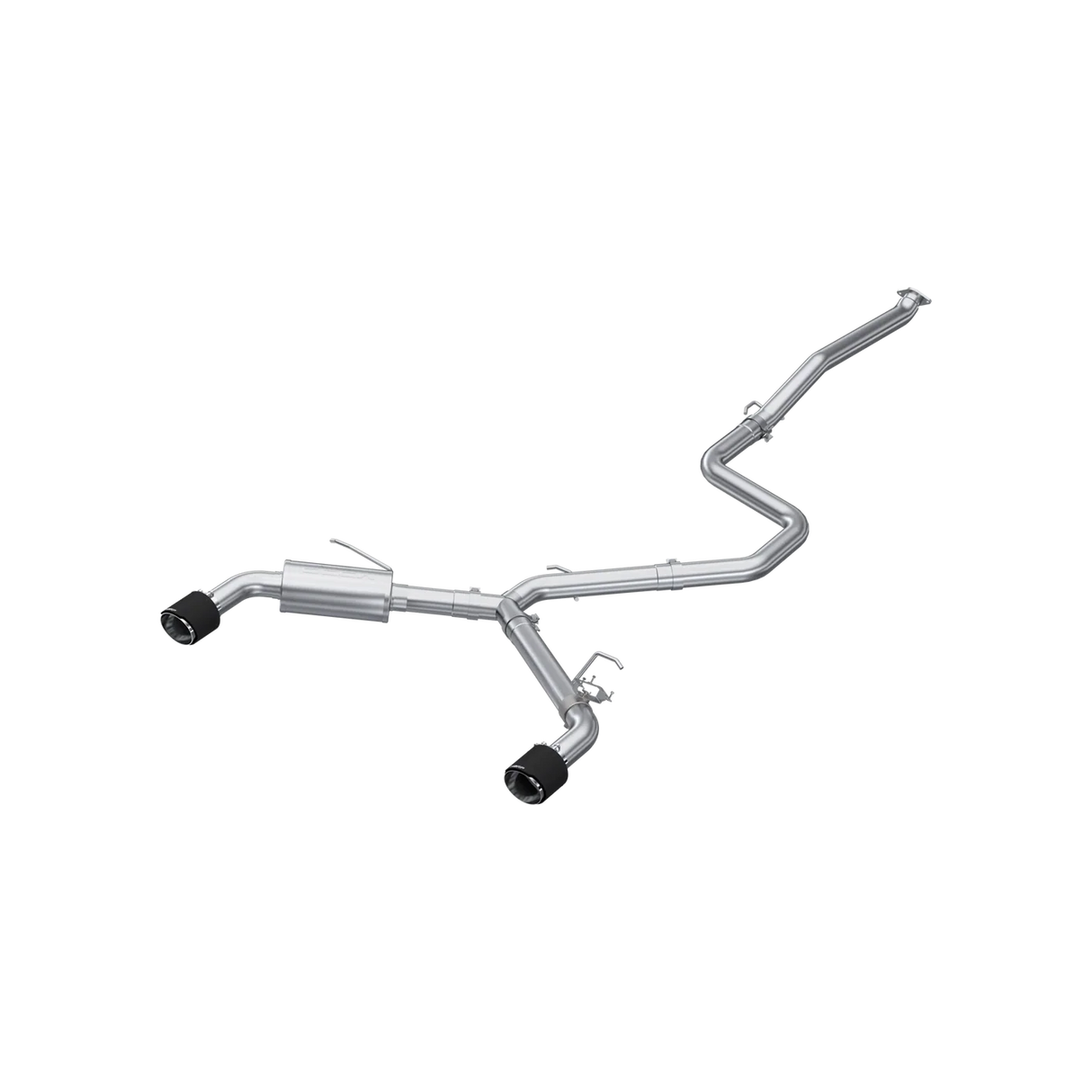 MBRP / CAT-BACK EXHAUST SYSTEM / CARBON FIBER TIPS (S47103CF) *** HYUNDAI ELANTRA-N (2022-2026) 2.0L TURBO