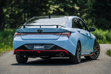 MBRP / CAT-BACK EXHAUST SYSTEM / CARBON FIBER TIPS (S47103CF) *** HYUNDAI ELANTRA-N (2022-2026) 2.0L TURBO